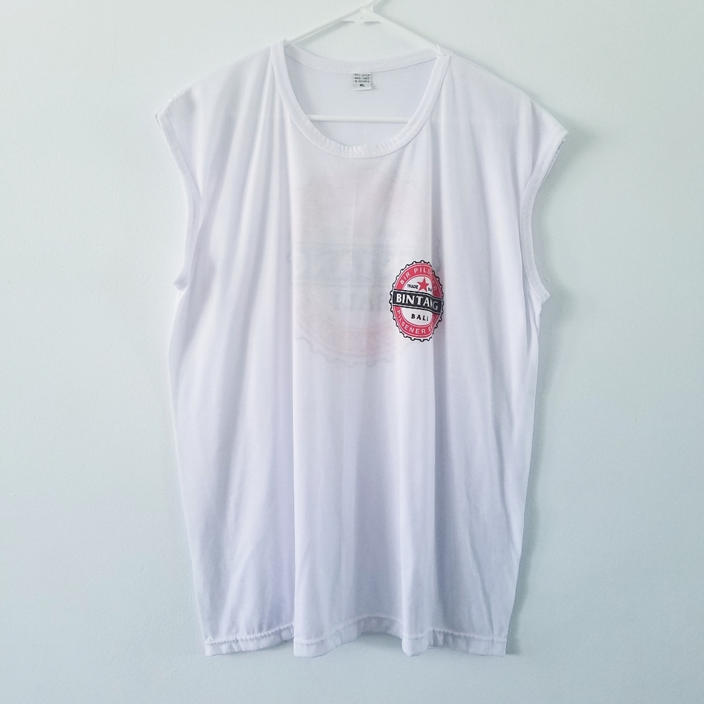 Bintang Bali Pilsener beer graphic muscle tee XL
